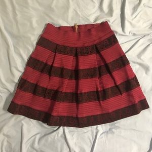 Francesca: Miami Red and Black Skirt